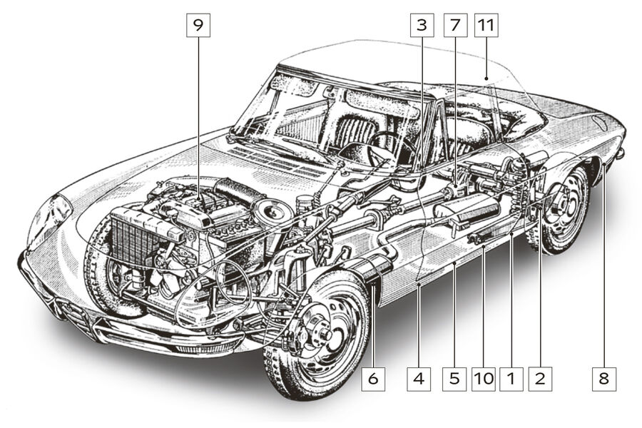 Alfa Romeo Spider, Schwachstellen, Igelbild