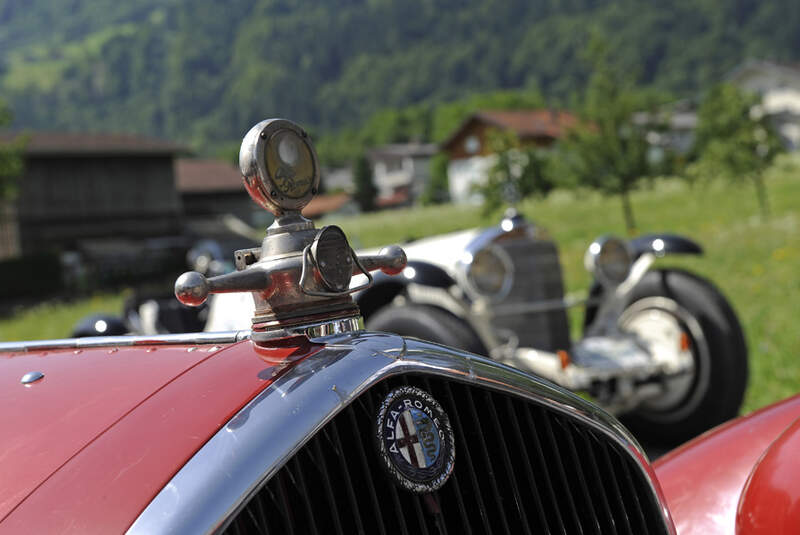 Alfa Romeo und Mercedes bei der Silvretta Classic 2010 