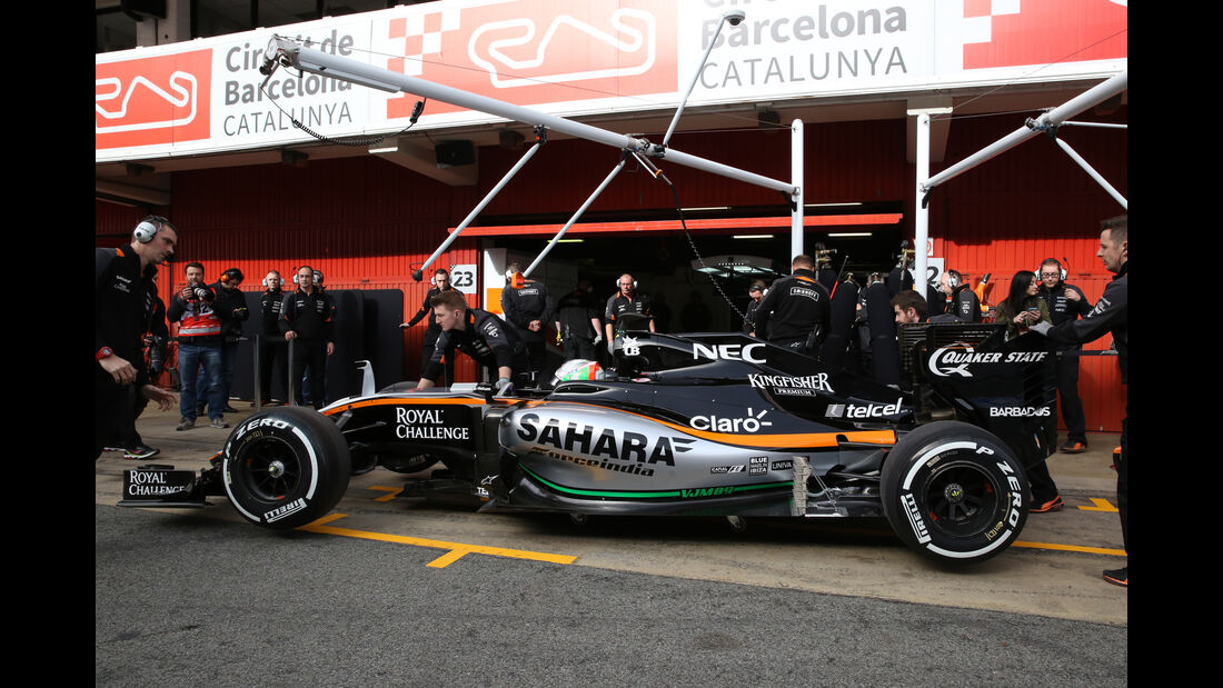 Alfonso Celis - Force India - Formel 1-Test - Barcelona - 22. Februar 2016 