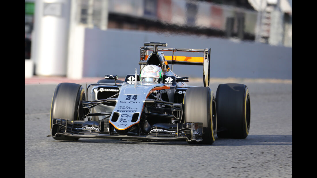 Alfonso Celis - Force India - Formel 1-Test - Barcelona - 25. Februar 2016