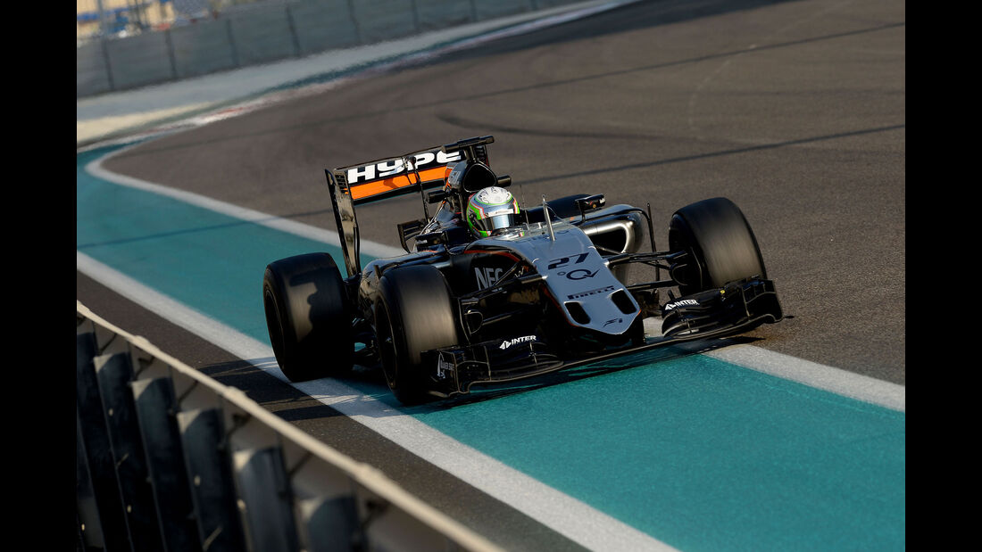 Alfonso Celis Jr - Force India - F1 Test - Abu Dhabi - Dienstag - 1.12.2015