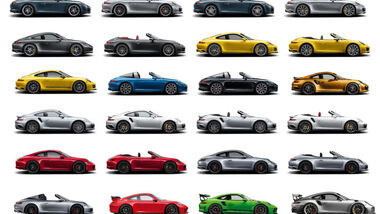 Alle Porsche 911 Modelle
