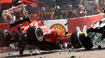 Alonso GP Belgien F1 Crashs 2012