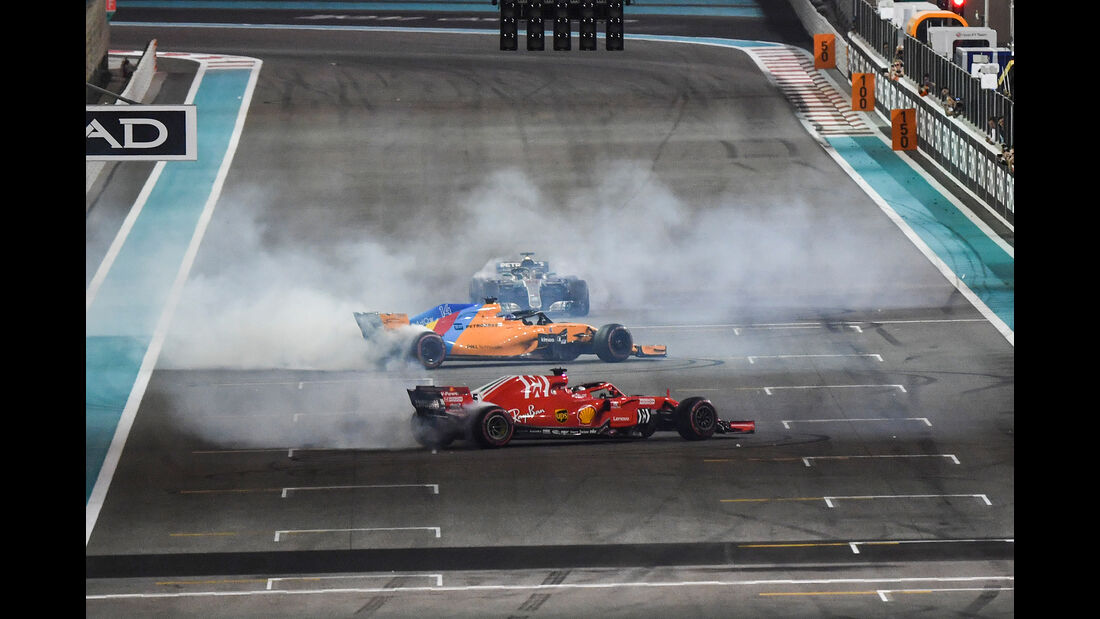 Alonso, Hamilton & Vettel - GP Abu Dhabi 2018