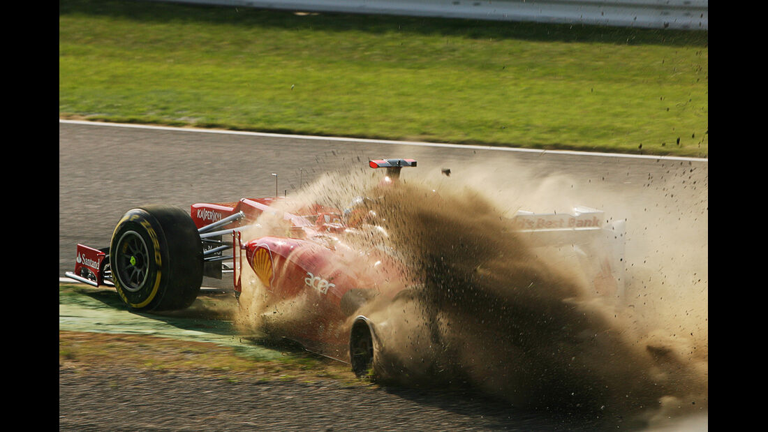 Alonso-Kollision GP Japan 2012