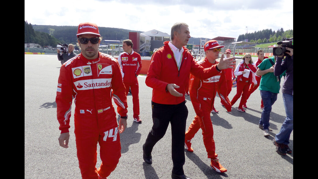 Alonso & Räikkönen - Ferrari - Formel 1 - GP Belgien - Spa-Francorchamps - 21. August 2014