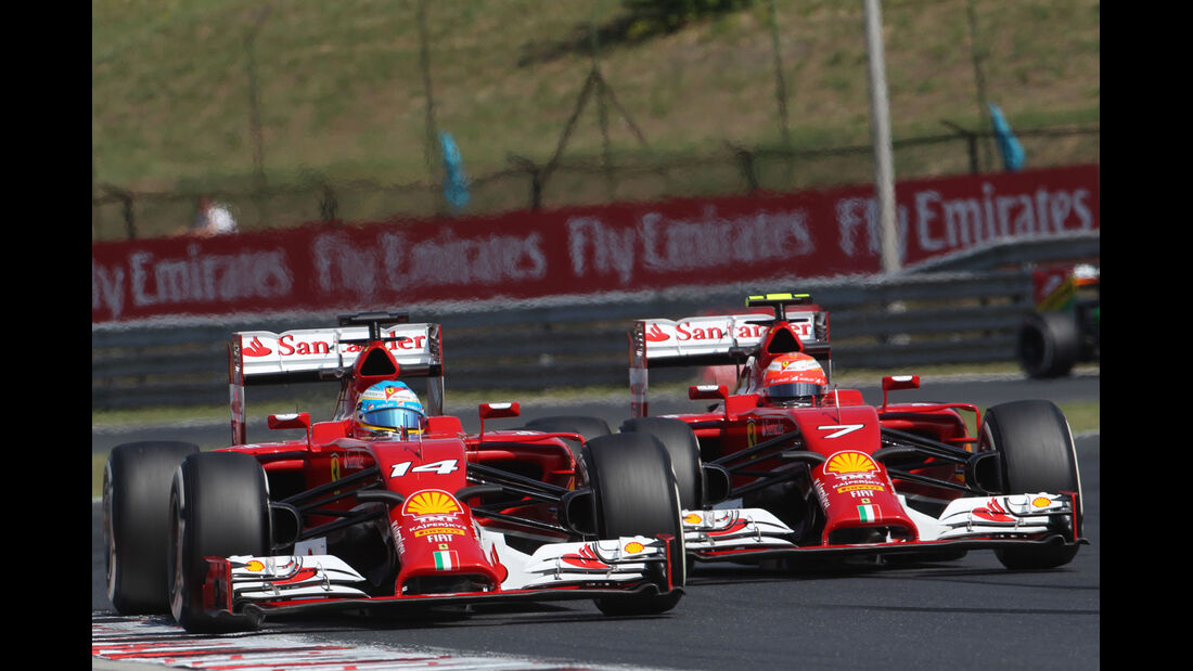 Alonso & Räikkönen - Ferrari - Formel 1 - GP Ungarn - 25. Juli 2014