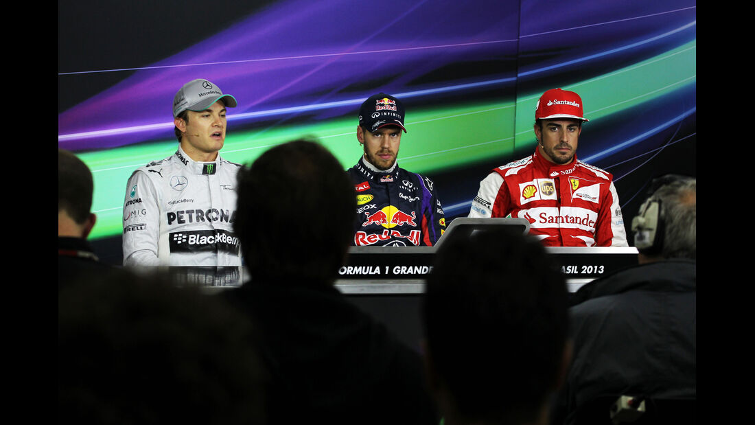 Alonso, Vettel & Rosberg - GP Brasilien - 23. November 2013