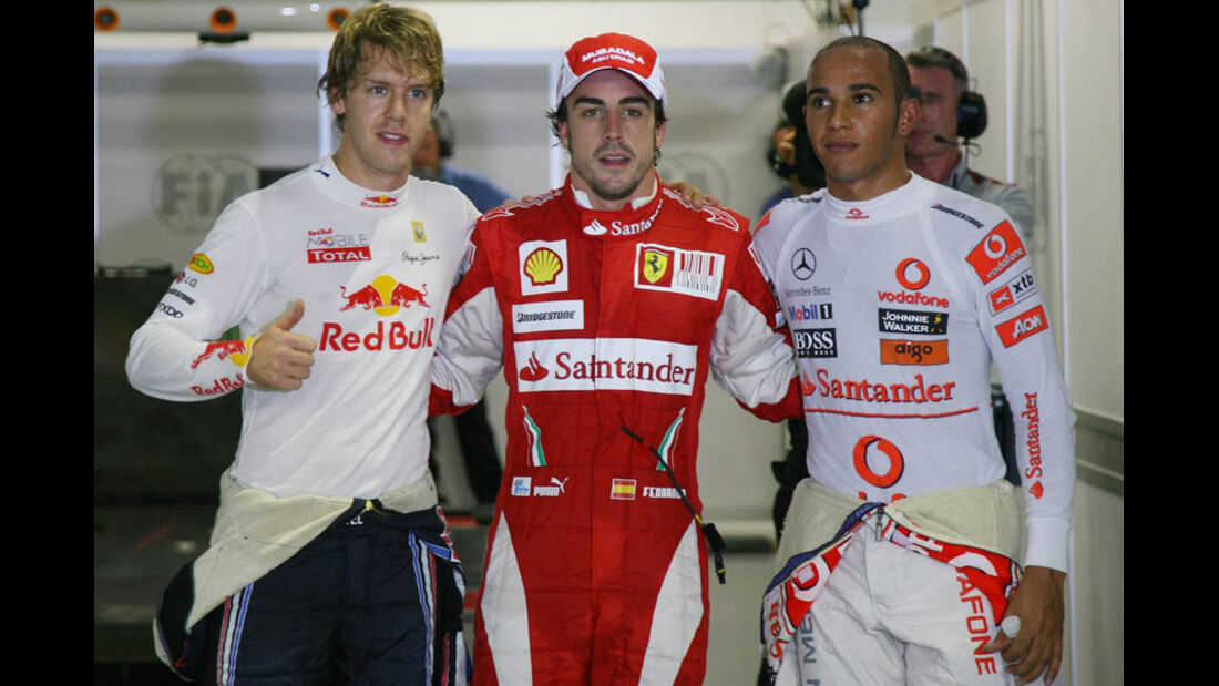 Alonso Vettel und Hamilton