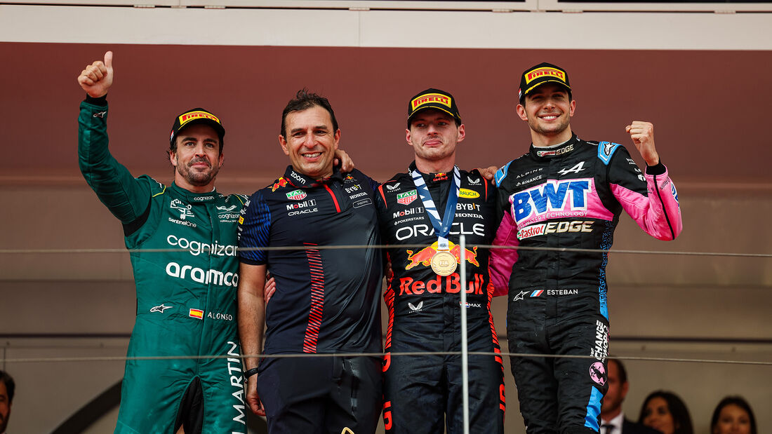 Alonso - Waché - Verstappen - Ocon - Podest - GP Monaco 2023