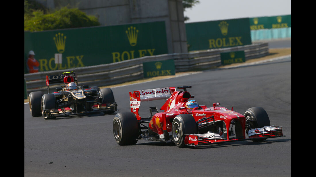 Alonso vs. Grosjean - Formel 1 - GP Ungarn 2013