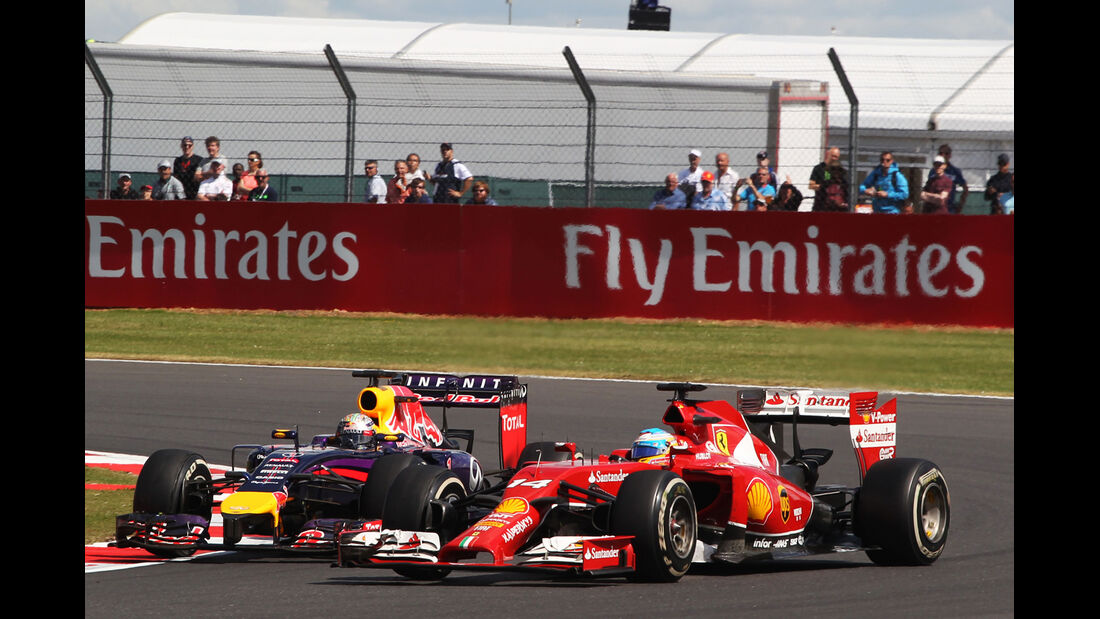 Alonso vs. Vettel - GP England 2014