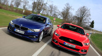 Alpina B4 Biturbo Coupé, Ford Mustang GT 5.0 Fastback, Frontansicht