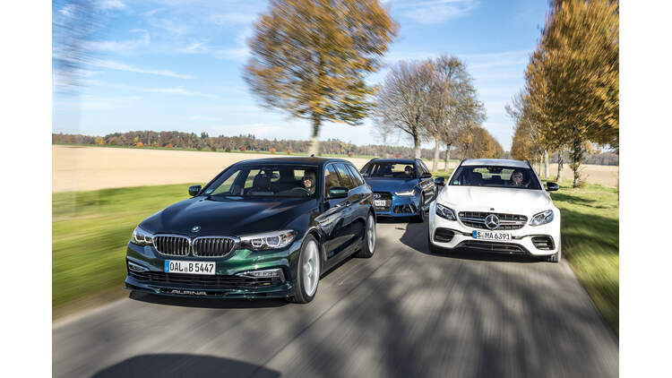 Audi Rs6 Bmw Alpina B5 Und Mercedes Amg E 63 S Im Test Auto Motor Und Sport