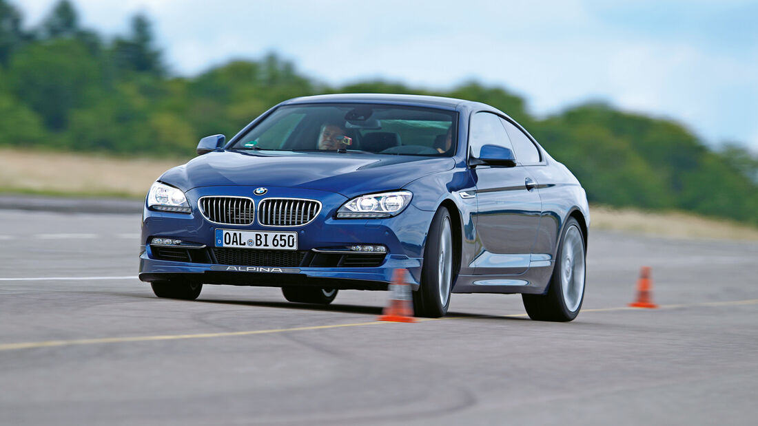 Alpina B6 Biturbo, Frontansicht, Slalom