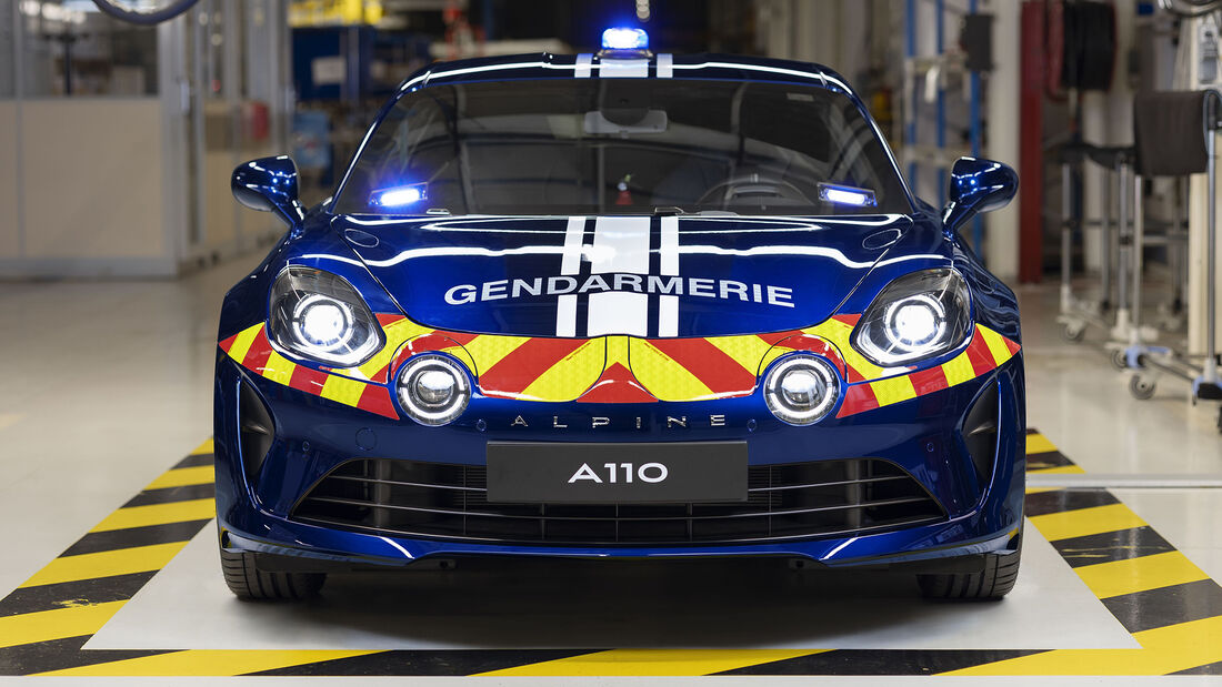 Alpine A110 Pure Gendarmerie Polizei Frankreich