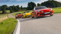 Alpine A110 S, Audi TTS, Porsche 718 Cayman