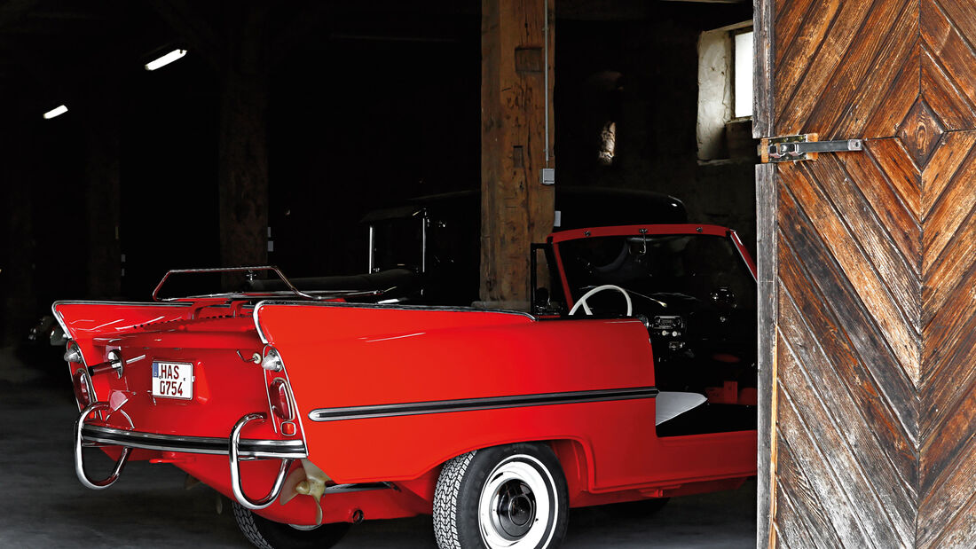 Amphicar 770, Heck, Garage