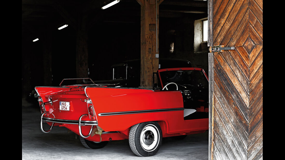 Amphicar 770, Heck, Garage