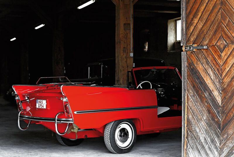 Amphicar 770, Heck, Garage