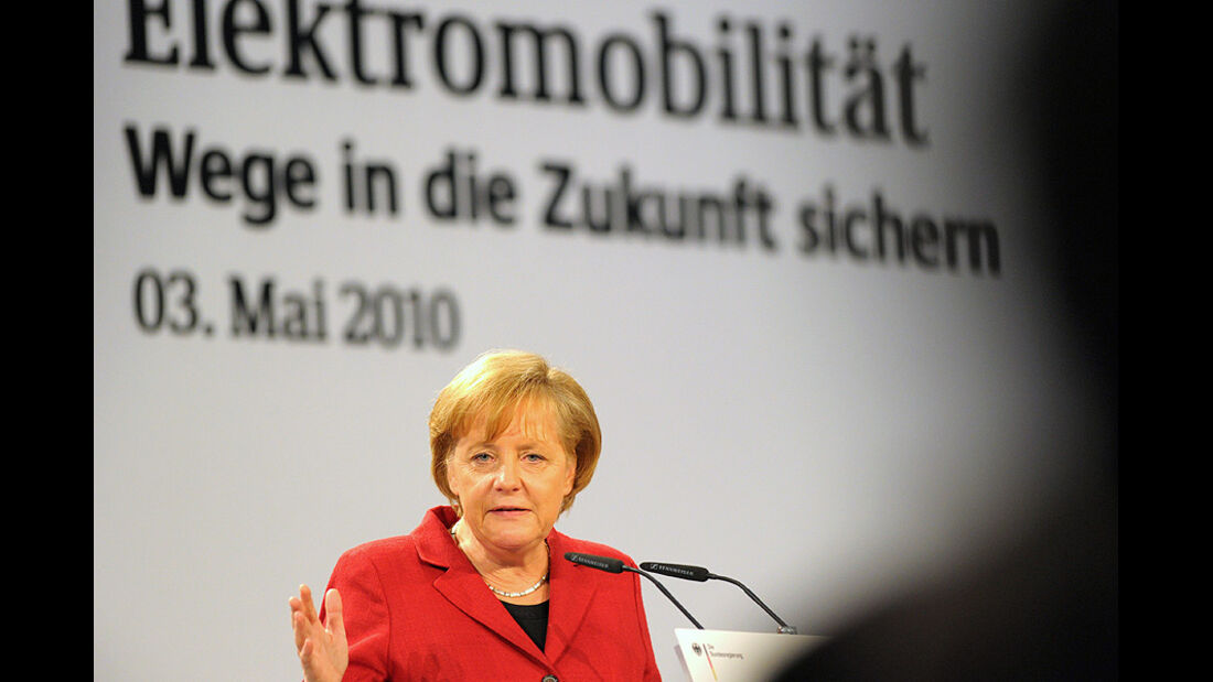 Angela Merkel, Elektromobilität