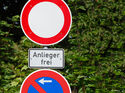 Anlieger frei-Schild