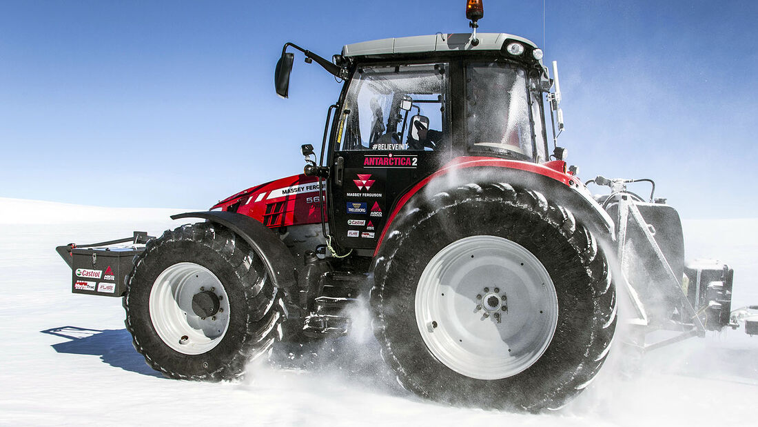 Antarctica 2 Expedition zum Südpol mit Massey Ferguson-Traktor 5610