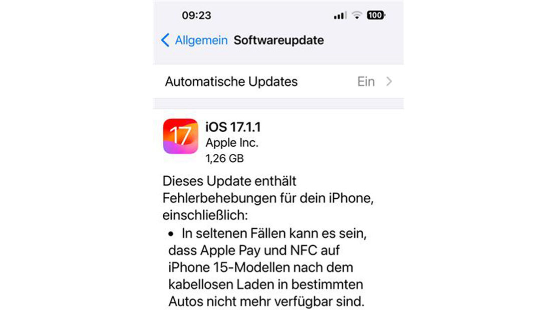 iPhone 15 konnte beim Laden in BMW-Ladeschale kaputtgehen