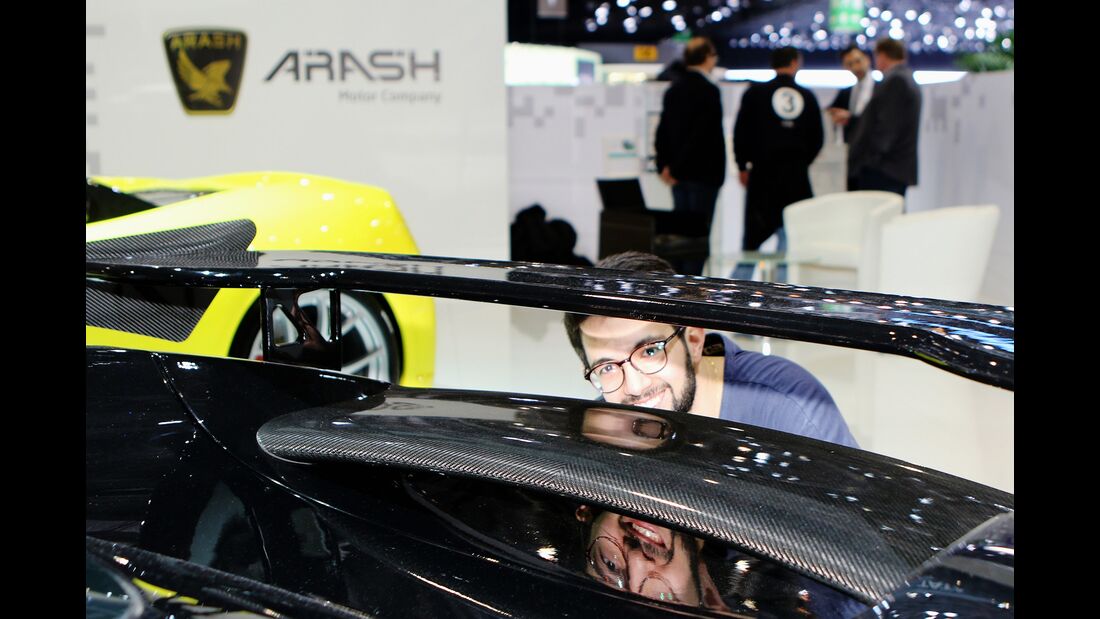Arash AF10, Hybrid-Supersportwagen, Sitzprobe in Genf 2016