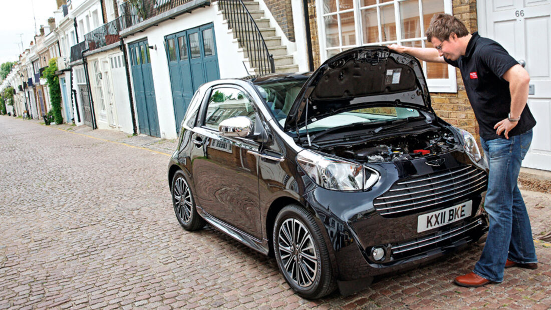 Aston Martin Cygnet, Motorhaube offen