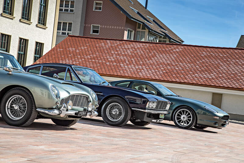 Aston Martin DB4 Vantage, DBS, DB7, Motorhaube