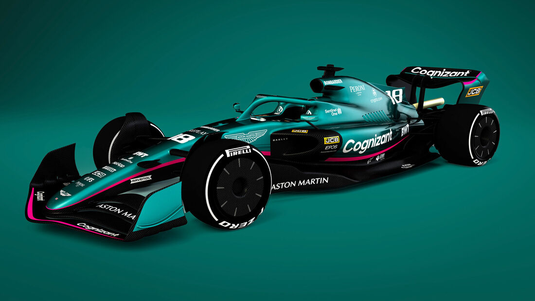 Aston Martin - F1-Auto 2022 - Team-Lackierung 