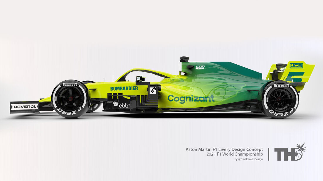 Aston Martin - Formel 1 - Livery-Concept 2021 - Tim Holmes Design