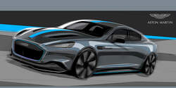 Aston Martin RapidE Skizzen Elektroauto