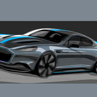 Aston Martin RapidE Skizzen Elektroauto