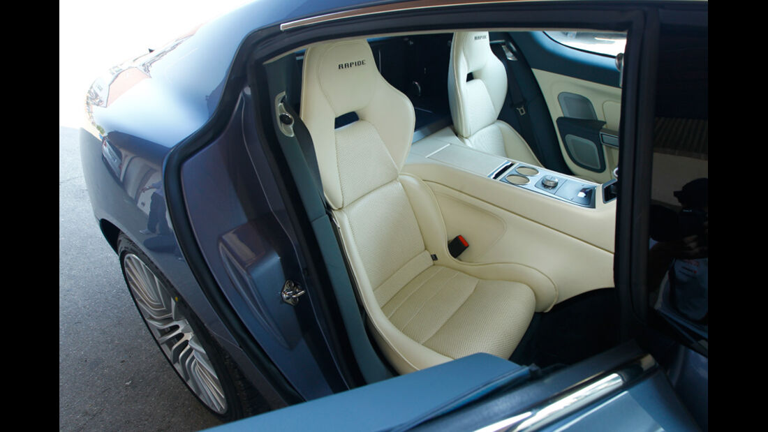 Aston Martin Rapide, Innenraum, Detail, Beifahrersitz