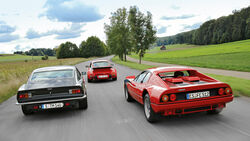 Aston Martin V8 Vantage, Ferrari 512 BBi, Porsche Turbo 3.3