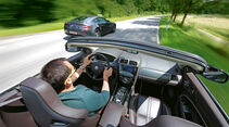Aston Martin V8 Vantage, Jaguar XKR, Ausfahrt