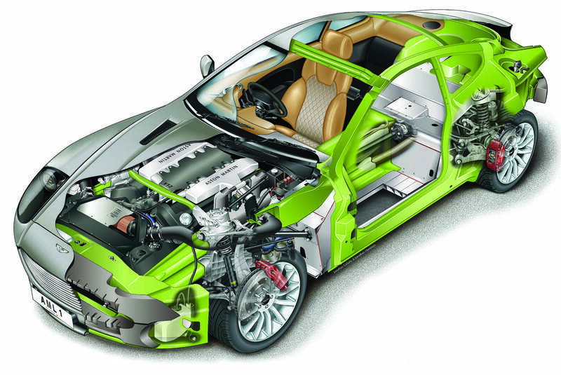 Aston Martin Vanquish 2001 alter Test