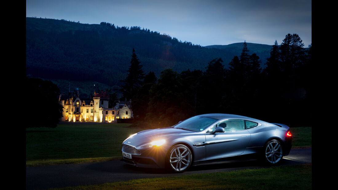 Aston Martin Vanquish Coupé, Impression, Schottland