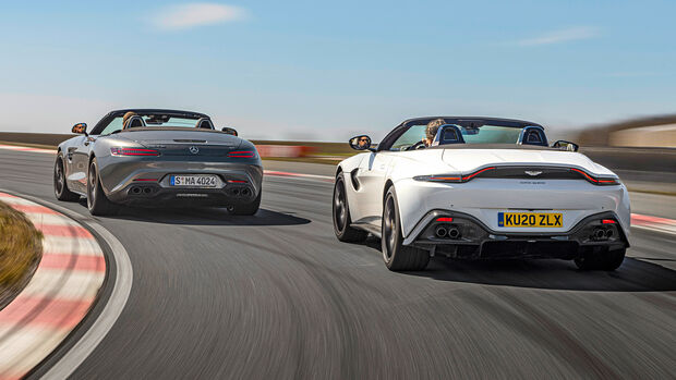 Aston Martin Vantage Roadster, Mercedes-AMG GT Roadster, Exterieur