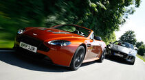 Aston Martin Vantage S, Jaguar F-Type R AWD Cabriolet, Frontansicht