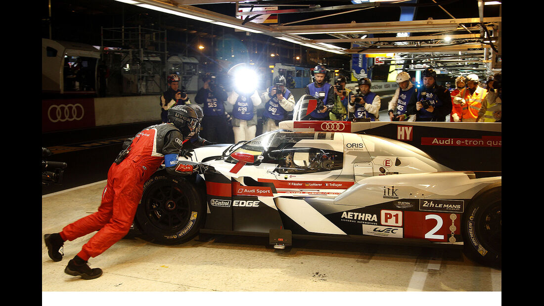 Audi, 24h-Rennen, Le Mans 2014, Qualifikation 3, Fässler, Lotterer, Tréluyer