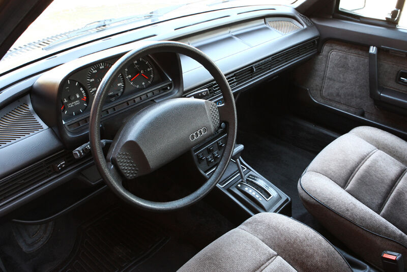 Audi 5000S, Detail, Cockpit, Lenkrad