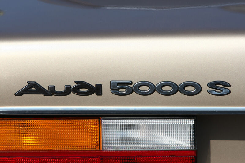Audi 5000S, Detail, Hecklicht, Logo Audi 5000 S