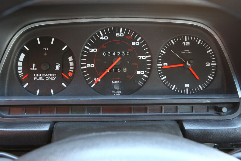 Audi 5000S, Detail, Tachoansicht