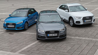 Audi A1 Sportback, Audi A3 Sportback, Audi Q3