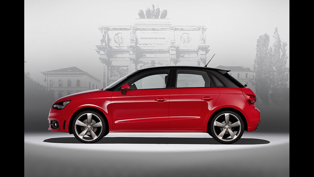 Audi A1 Sportback, Seitenansicht