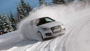 Audi A1 quattro, Frontansicht, Driften