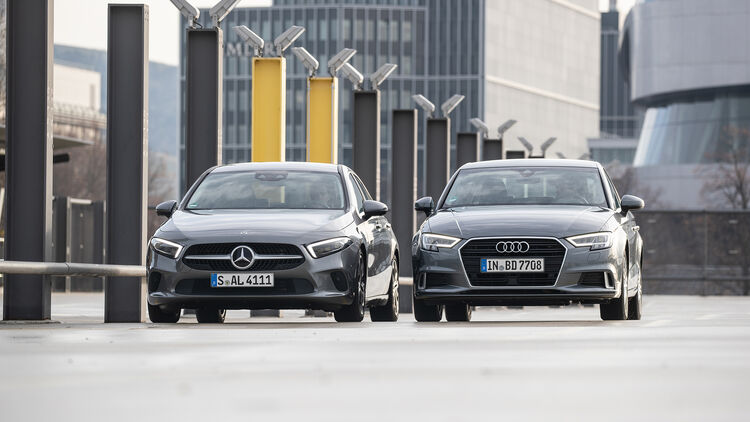 Audi A3 35 Tdi Und Mercedes A 0 D Limousinen Im Test Auto Motor Und Sport